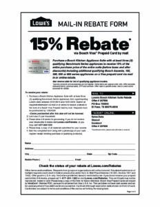 Lowes Benchmark Rebate - Ask Bosch Lowes